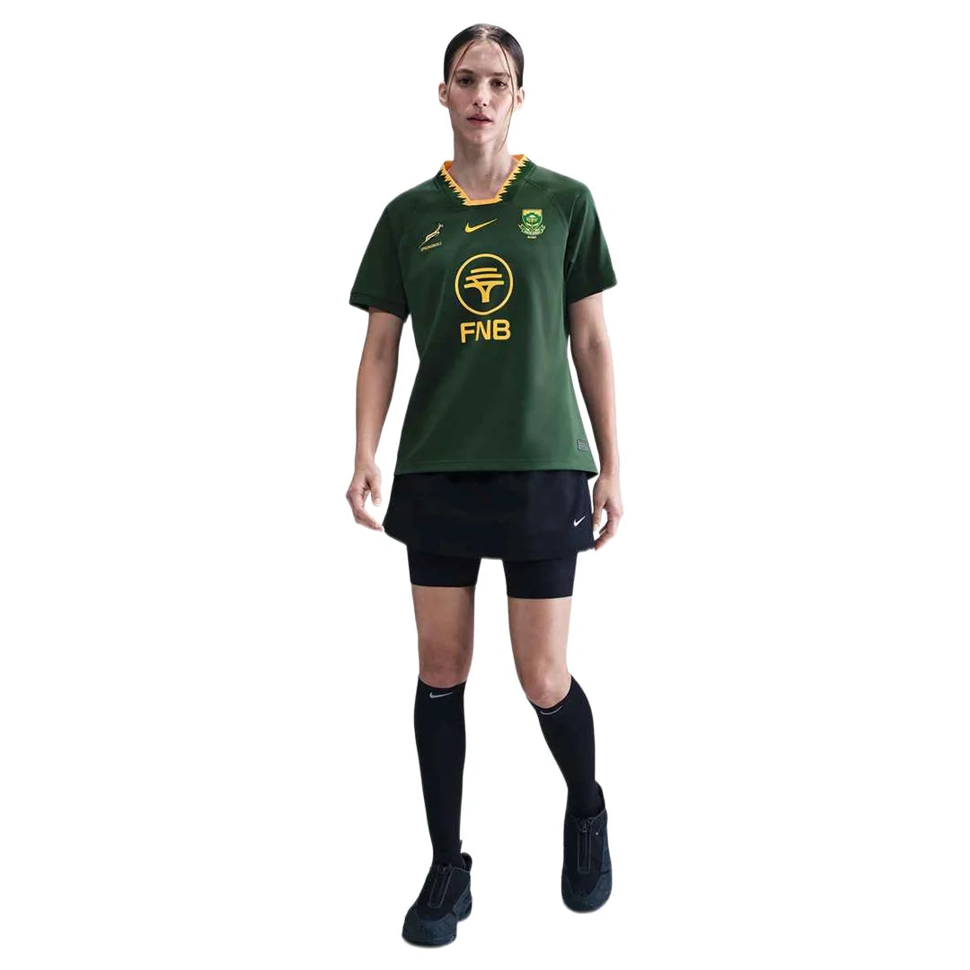 Nike 2025 Springboks Women's Home Stadium Rugby Jersey