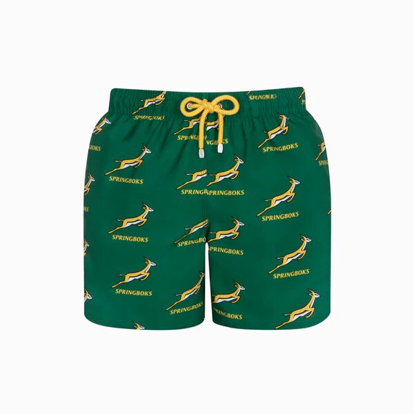 Granadilla Springboks Men's Green Swim Shorts