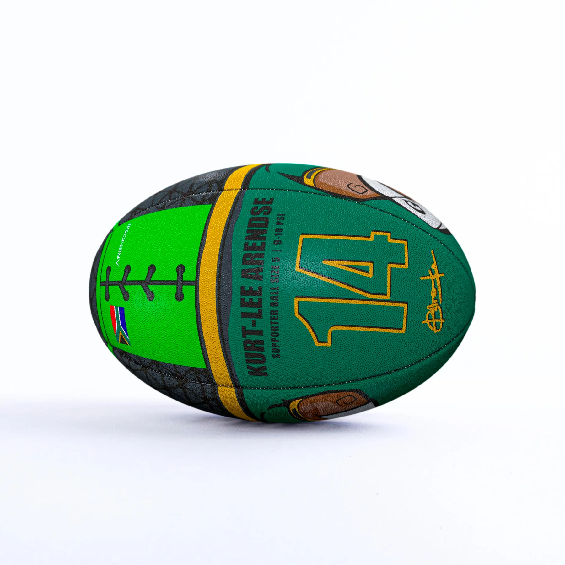 Gilbert Kurt-Lee Arendse Signature Rugby Ball Size 5