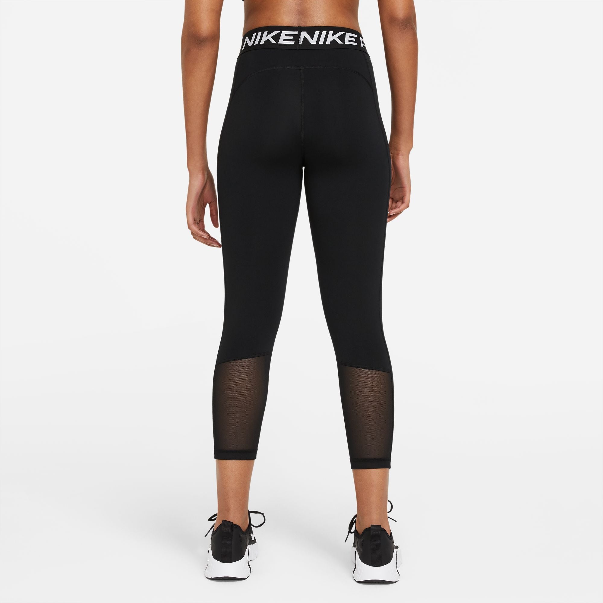 Nike Pro Women's Mid-Rise Mesh Leggings Black