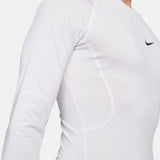 Nike Pro Men's Tight Long-Sleeve Top White