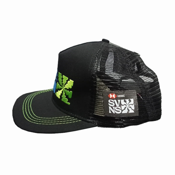 SVNS Unisex Black CT Trucker Cap