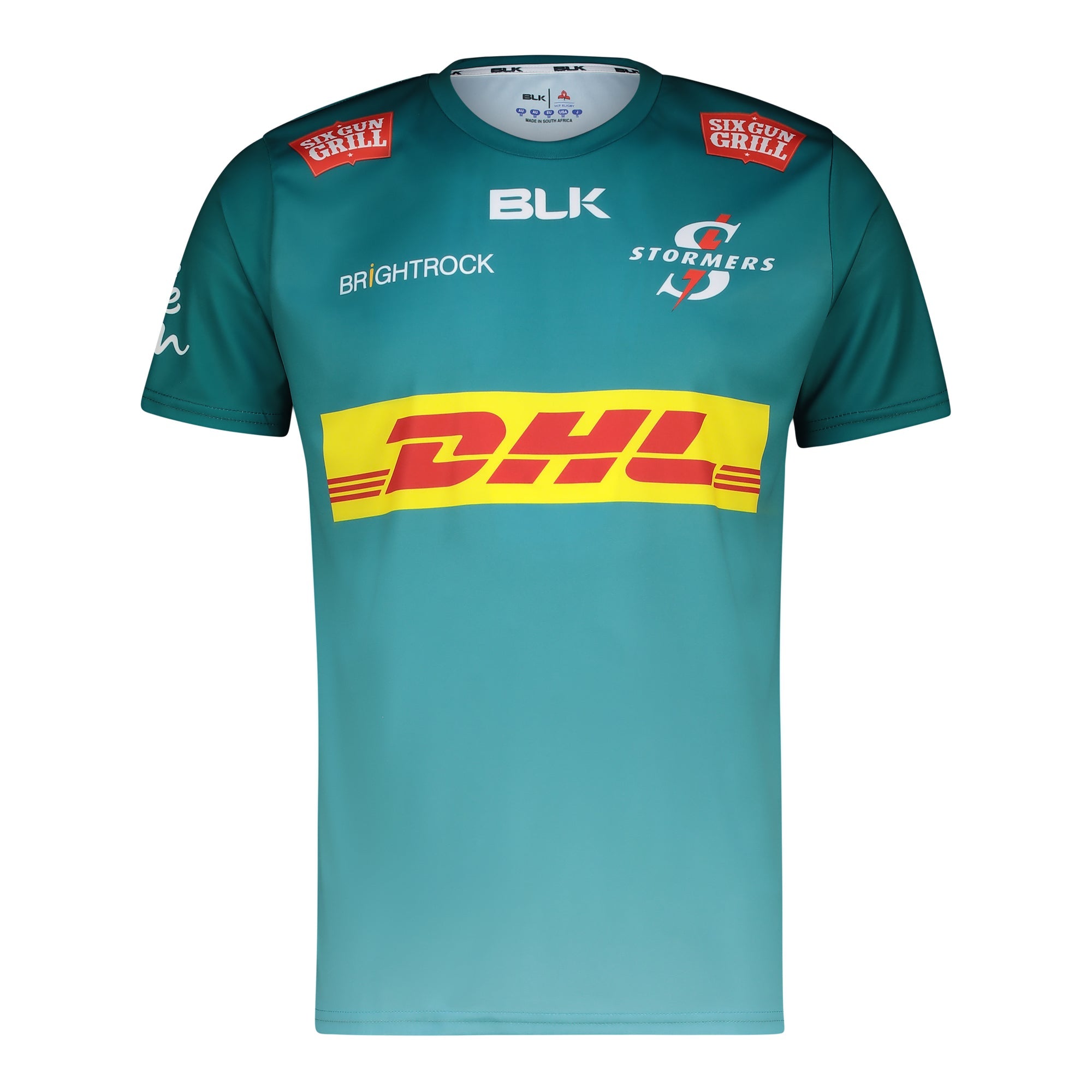 BLK DHL Stormers Men's Training Fan Rugby Tee Teal