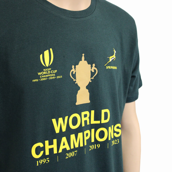 Springboks Men's RWC Champion T-Shirt Green