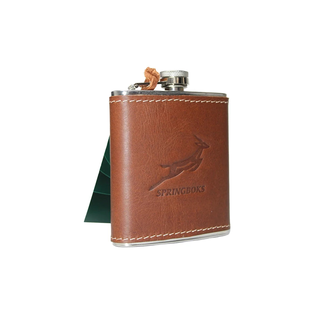 Springbok Leather Hip Flask