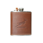 Springbok Leather Hip Flask