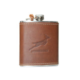 Springbok Leather Hip Flask
