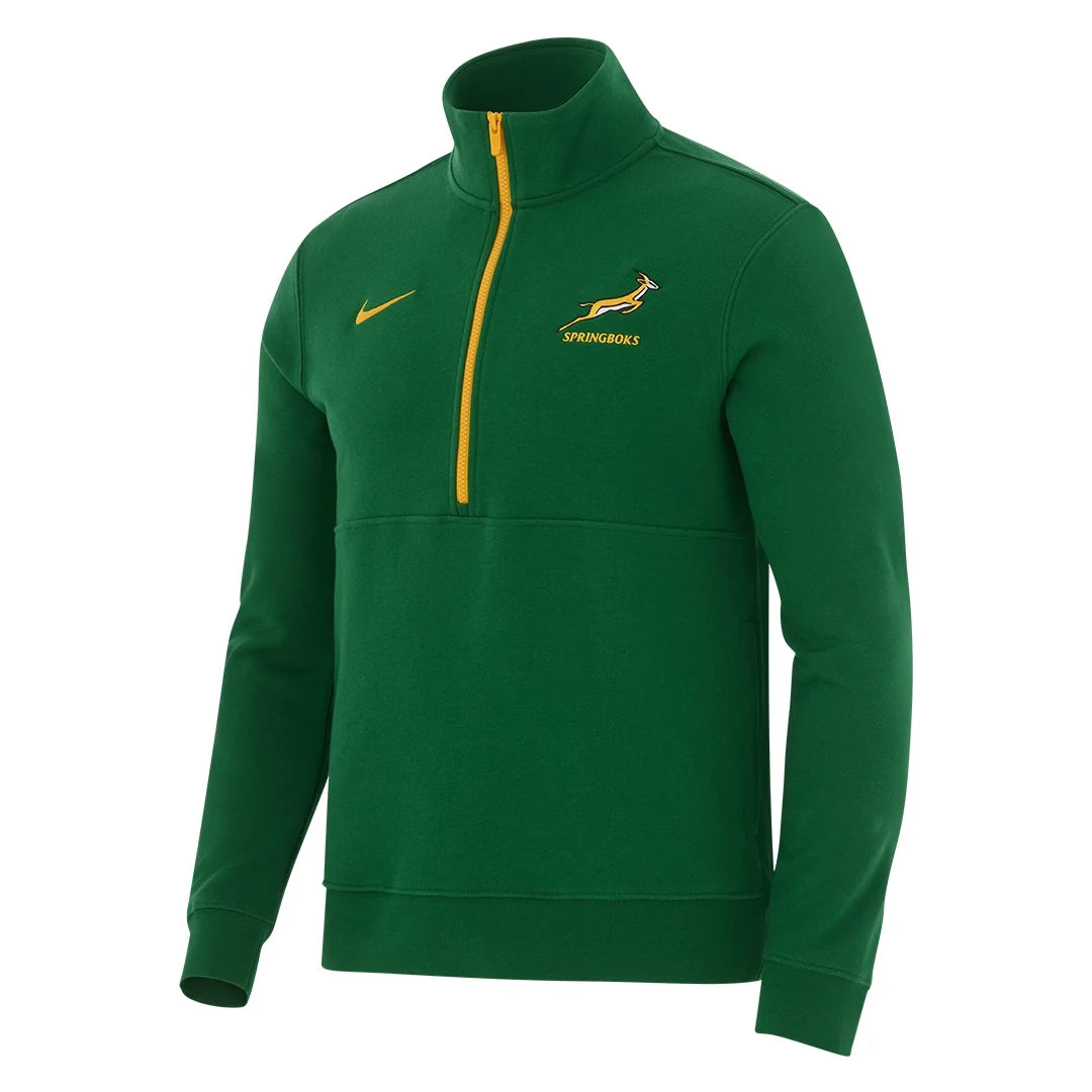 Nike Springboks 1/2 Zip Green Sweater Top