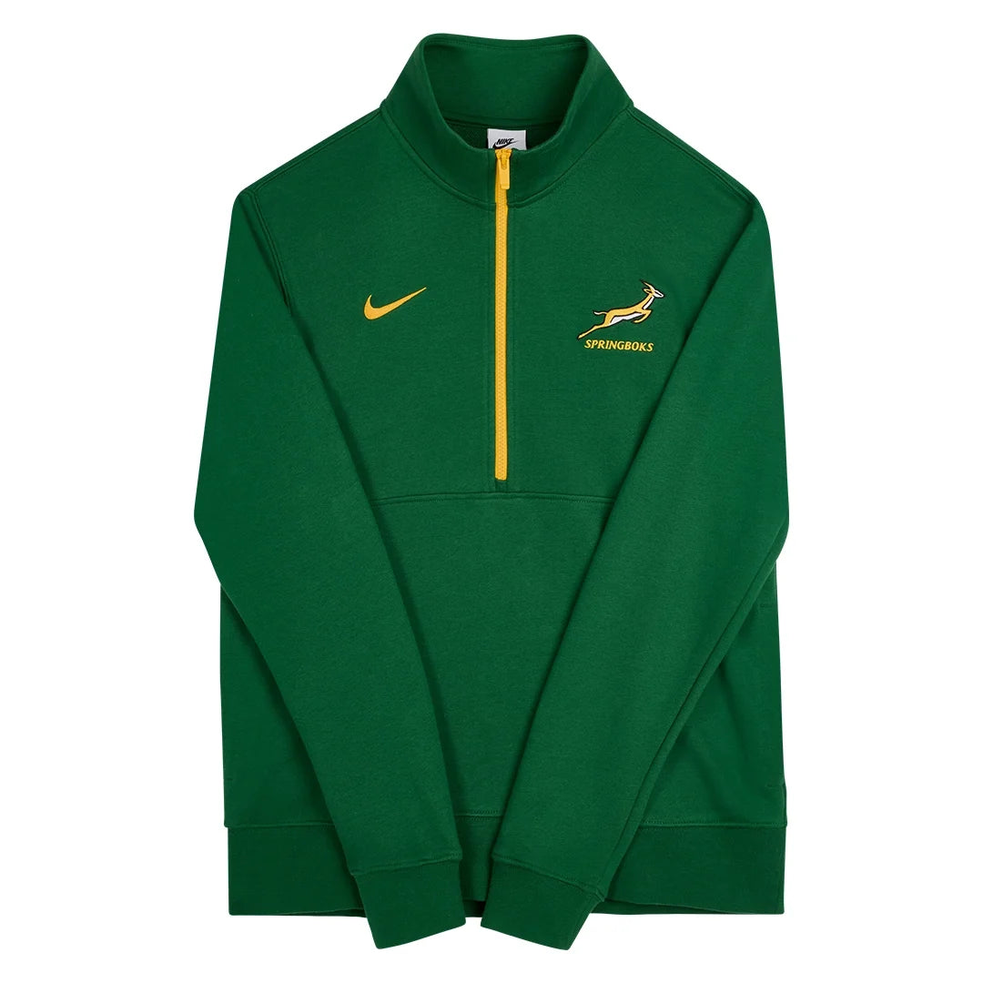 Nike Springboks 1/2 Zip Green Sweater Top