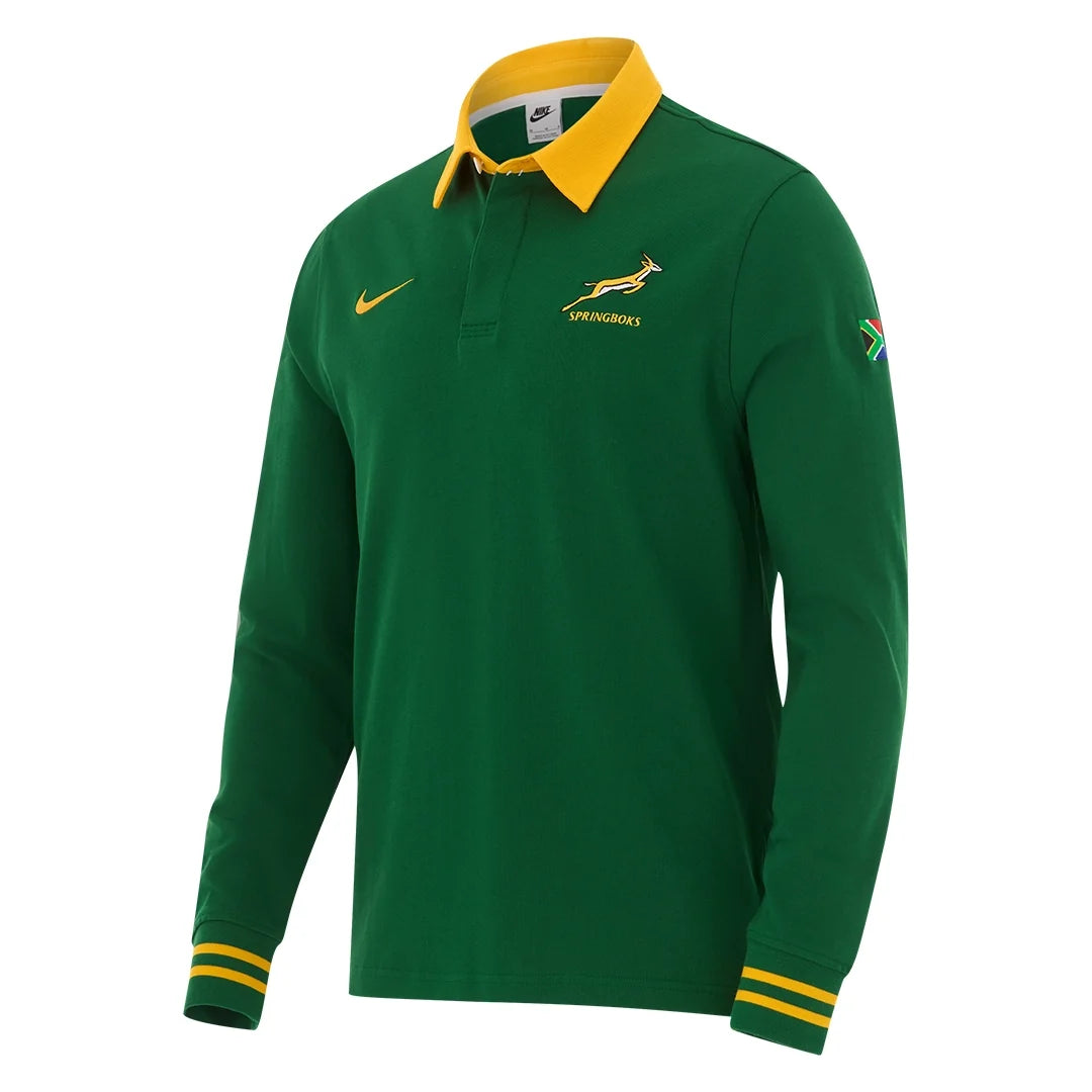 Nike 2026 Springboks Men's Heritage Long Sleeve Home Rugby Jersey