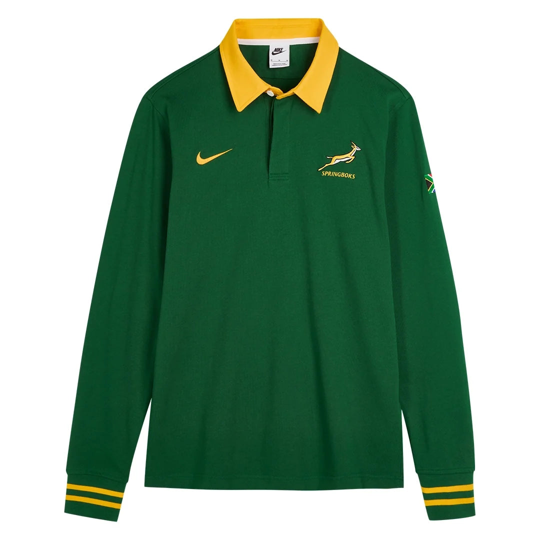 Nike 2026 Springboks Men's Heritage Long Sleeve Home Rugby Jersey