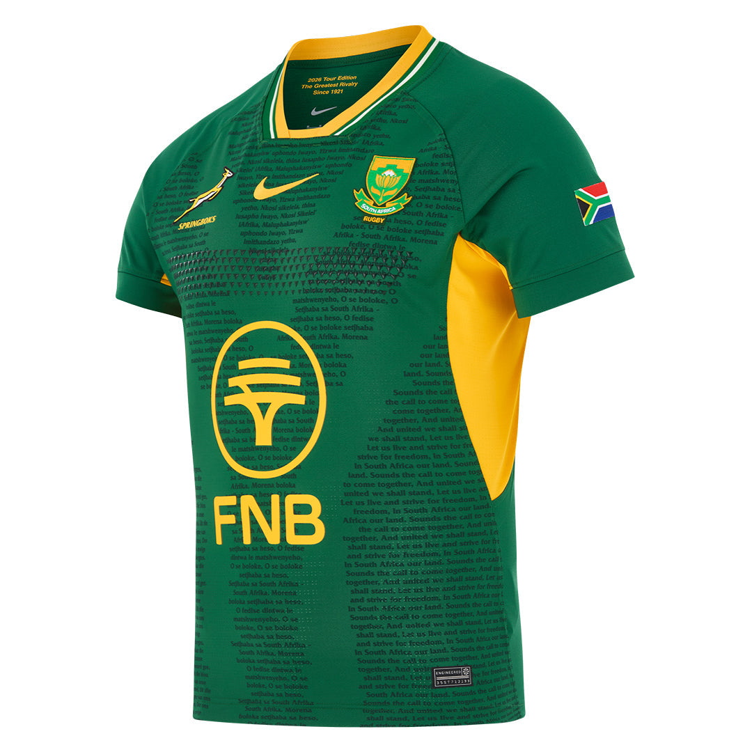 Nike 2026 Springboks Men's Rugby's Greatest Rivalry Replica Jersey