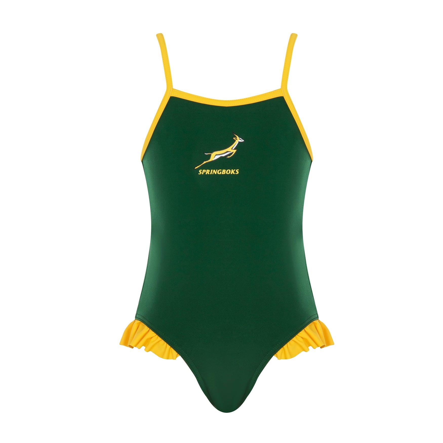Granadilla Springboks Kids' Green One Piece Swimsuit