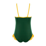 Granadilla Springboks Kids' Green One Piece Swimsuit