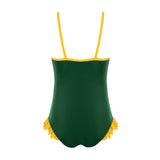 Granadilla Springboks Kids' Green One Piece Swimsuit