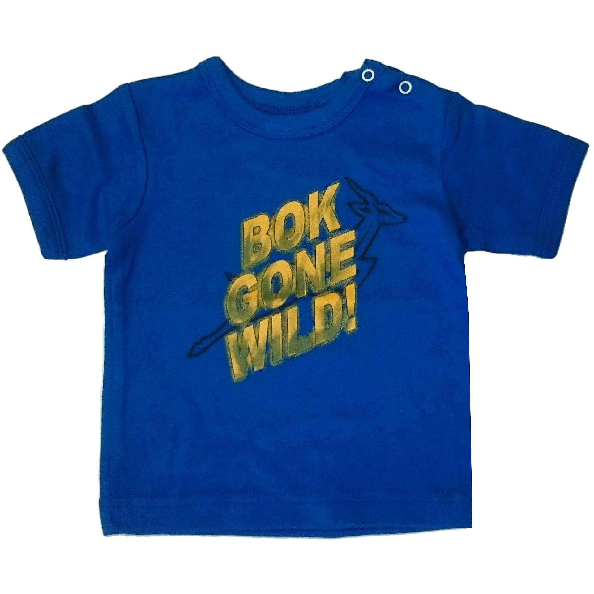 Springbok Younger Kids' Bok Gone Wild T-Shirt Blue