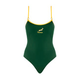 Granadilla Springboks Women's Green One Piece Swimsuit